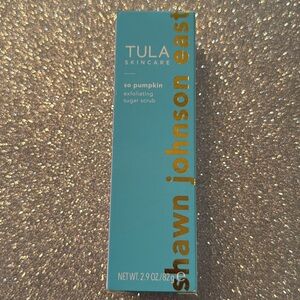 Tula Skincare so pumpkin exfoliating sugar scrub by Shawn Johnson East